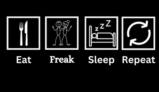 Eat, Freak, Sleep, Repeat dtf shirt