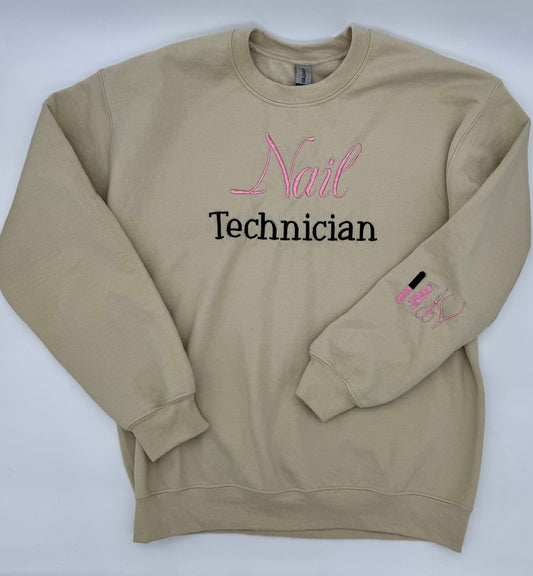 Nail technician sweatshirt