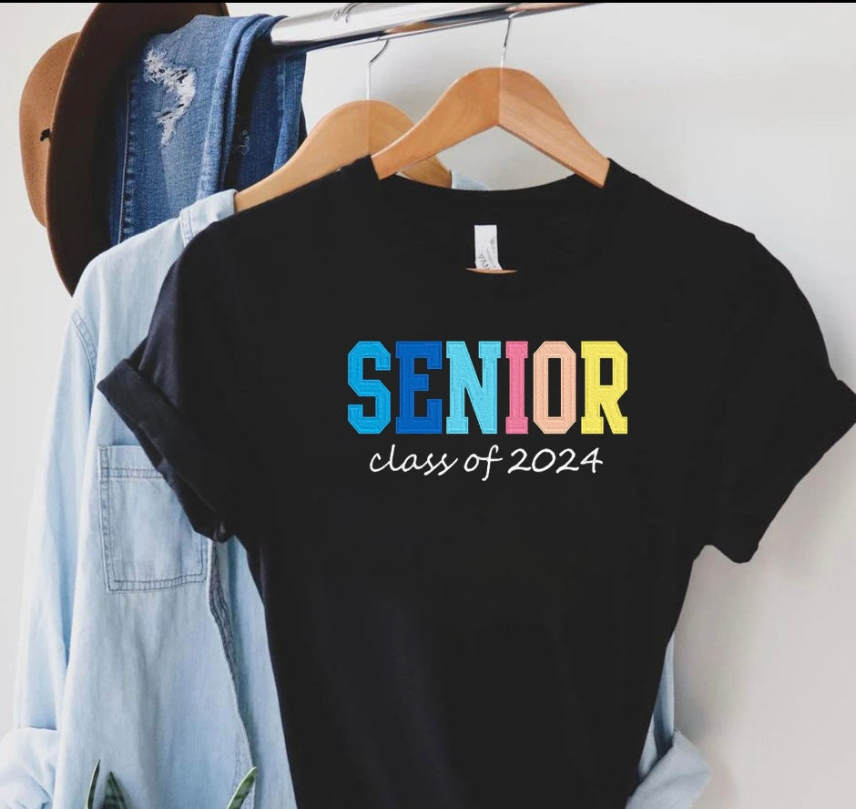 Custom Senior Class of 2024 embroidered