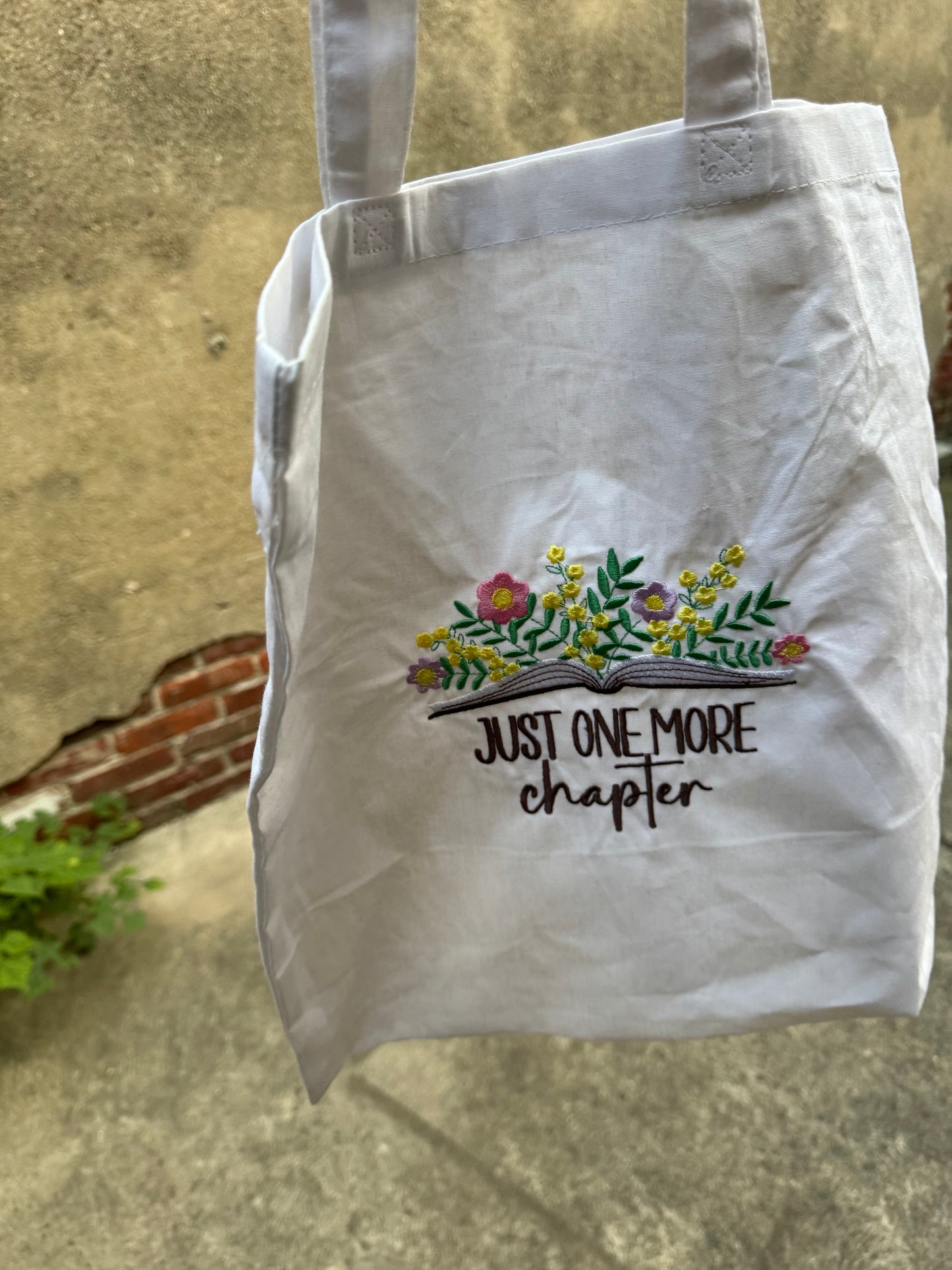 Just One More Chapter tote bag