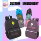 Custom embroidered bookbags