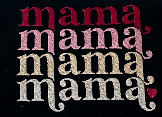 MAMA, embroidered Ombre shirt