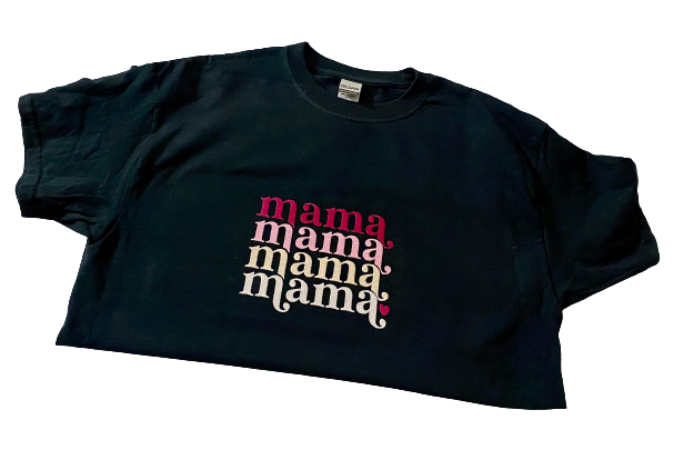 MAMA, embroidered Ombre shirt