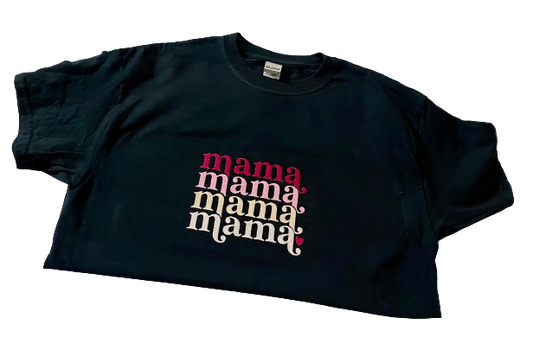 MAMA, embroidered Ombre shirt