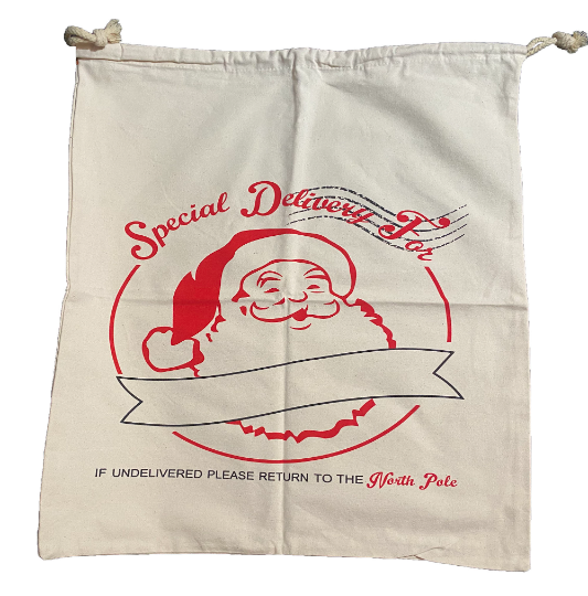 Santa gift bag sacks embroidered